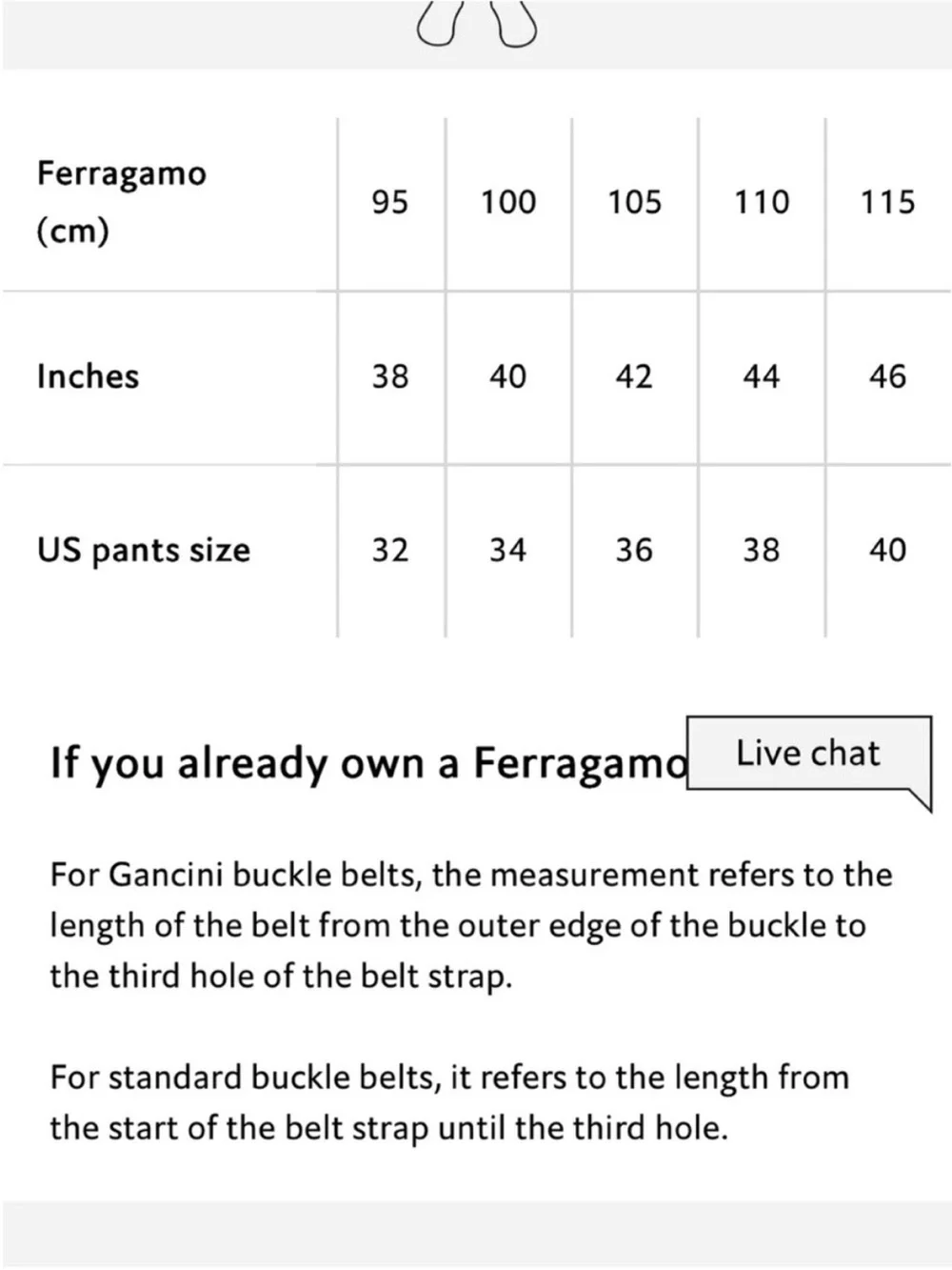 Salvatore Ferragamo - Men's Gancini Buckle Reversible leather belt. size 40